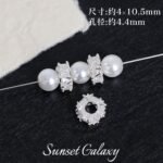 18K Gold-Plated Color-Preserving Micro-Paved Zircon Wheel Beads Spacer Beads Handmade DIY Beaded Bracelet Necklace Jewelry Accessories Material - Image 36