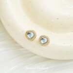 18K gold sea blue treasure powder treasure inlaid pendant loose beads handmade diy beaded earrings bracelet jewelry accessories materials - Image 11