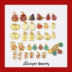 New Year Gold Salad Lucky Small Gold Pendant Pendant Handmade DIY Beaded Bracelet Necklace Accessories