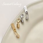 18k Copper Plated Real Gold Joker Butterfly tag Lobster Buckle Handmade DIY Beaded Material Bracelet Necklace Accessories - Image 4