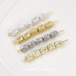 14k18k gold irregular square stone beads loose beads handmade diy beaded bracelet necklace accessories - Image 4