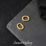 18k Copper Gold-plated Silver Simple Foundation All-match Hidden Line Button Tail Buckle Handmade DIY Beaded Material Bracelet Accessories - Image 16