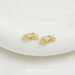 Color-preserving alloy rose bow beads handmade DIY beaded bracelet necklace beaded jewelry accessories material - Image 10