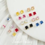 Four Prong/Paw 4 Prong/Paw Round Zircon Rhinestone Claw Diamond Bead 100PCS Handmade DIY Material Beaded Bracelet Necklace Accessories - Image 5