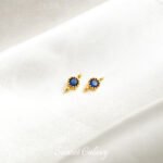 Double hanging color inlaid zirconium round heart-shaped stars double row beads handmade DIY bracelet necklace beads loose beads material - Image 6