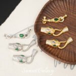 Lucky Snakehead Zodiac Snake Tail Buckle Pearl Buckle Gold ingot Buckle Handmade DIY Bracelet Necklace Accessories Material