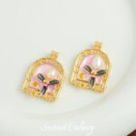 Medieval Monet Garden Oil Painting Necklace Pendant Handmade Beaded DIY Material Bracelet Necklace Accessories - Image 17