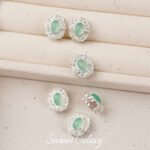 Butterfly Aquamarine Inlaid Zircon Beaded Pendant Handmade DIY Beaded Bracelet Necklace Accessories - Image 11