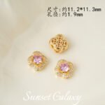 18K Gold-Filled High-Precision Powder Zirconium Porous Spacer Beads Handmade DIY Beaded Crystal Bracelet Bracelet Jewelry Accessories Material - Image 14