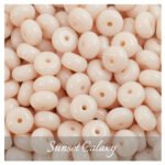 Clear color round flat glass abacus beads loose beads handmade DIY material bracelet necklace beaded jewelry accessories - Image 8