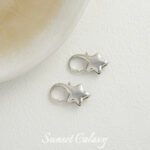 18k electroplated real gold color preserving five-pointed star lobster clasp closure clasp handmade diy beaded material bracelet necklace accessories - Image 9