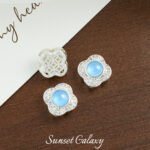 Copper Plated Color Preservation Super Fairy silver Aquamarines Beaded Handmade Beaded DIY Material Bracelet Necklace Accessories - Image 15