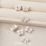 Butterfly Aquamarine Inlaid Zircon Beaded Pendant Handmade DIY Beaded Bracelet Necklace Accessories - Image 6