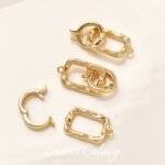 18k gold color baroque square pearl finishing connection button handmade diy beaded necklace accessories - Image 6