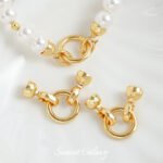 Ring connection buckle bead finish plated real gold handmade DIY bracelet necklace beaded loose beads jewelry accessories material