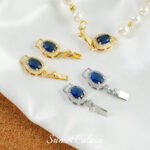 18k real gold plated color full zirconium gem closing buckle clip button handmade diy bracelet jewelry beaded material