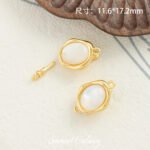 18k gold copper plated love gold abalone shell closing buckle handmade beaded diy material bracelet necklace accessories - Image 10