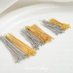 Color Preservation 9-pin Round Head Ball Needle T-pin DIY Handmade Bracelet Necklace Earrings Beaded Beaded Jewelry Material Accessories