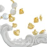 18k Real Gold Plated Zircon Shell Conch Pendant Handmade DIY Beaded Material Bracelet Necklace Earrings Accessories - Image 5