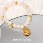 South Korea Imported 304 Stainless Steel Gold Plated 18K Color Pendant Handmade DIY Beaded Bracelet Accessories - Image 2