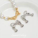 Bow tie finish connection buckle real gold plated color retaining Ot buckle handmade DIY bracelet necklace beads material accessories - Image 4