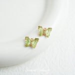 Temperament Gentle Butterfly Pendant Double Hanging Color Copper Plated Real Gold DIY Handmade Bracelet Necklace Bead Accessories Material - Image 11