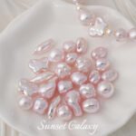 Highly Bright Color Alien Butterfly Baroque Imitation Pearl Round Beads Handmade DIY Beaded Loose Bead Material Bracelet Accessories - Image 4