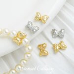 18k gold apple bow beads high color retention handmade diy material beaded bracelet necklace earring accessories - Image 4