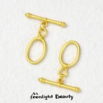 Color-preserving sand gold oval universal closing connection OT buckle head handmade diy string necklace buckle jewelry accessories - Image 5