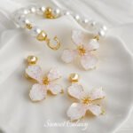 Gold-plated Peach Blossom End-off Connection Buckle Handmade DIY Bracelet Necklace Beaded Beaded Jewelry Accessories Material