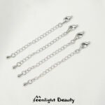 18k bag gold closing spring lobster clasp extended chain handmade diy beaded bracelet necklace jewelry accessories - Image 9