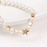 18K Gold Color Preservation Square Square Beaded Beaded Handmade DIY Beaded Bracelet Necklace Jewelry Accessories - Image 3