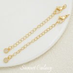 18k Butterfly Star Full Zirconium Coil Chain Lobster Buckle Extended Chain Handmade DIY Beaded Material Necklace Bracelet Accessories - Image 6