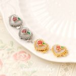 18K Gold-filled Rose Inlaid with Shell Heart Latch Connection BucKle diy Bracelet NecKlace Beaded Finishing BucKle Jewelry Accessories - Image 3