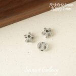 18K Strong Color-Preserving Mesh Flower Ball Cut Out Beads Handmade DIY Beaded Bracelet Necklace Jewelry Accessories Material - Image 7