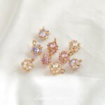 Real Gold Plated Color-preserving Square Zirconium Colorful Pendant Loose Beads diy Handmade Bracelet Necklace Beaded Jewelry Accessories Material - Image 5