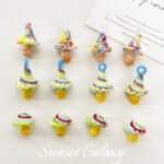 [Fantasy Mushroom] Color Mushroom Pendant Bead Handmade DIY Bracelet Necklace Earrings Jewelry - Image 3