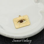 18k gold non-fading greek vintage tiger eye pendant handmade diy beaded material bracelet necklace earring accessories - Image 18