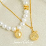 18k Apple Cup Pendant Real Gold Plated Color Pendant Beaded Handmade DIY Beaded Material Bracelet Necklace Accessories - Image 4