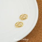 Alkaline water knot horn bag pendant autumn and winter simple versatile handmade DIY bracelet necklace earrings beaded material accessories - Image 10