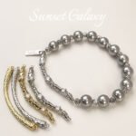 18K Gold Copper Plated Real Gold Set Zircon Solid Elbow Bead Material Handmade DIY Bracelet Necklace Accessories - Image 2