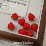 Imported Lampwork Glass Ins Fruit Pulp Raspberry Blueberry Tomato Handmade DIY Beaded Bracelet Necklace Earrings Material - Image 21