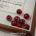 Imported Lampwork Glass Ins Fruit Pulp Raspberry Blueberry Tomato Handmade DIY Beaded Bracelet Necklace Earrings Material - Image 10