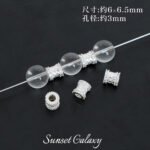 18K Color-Preserving Zircon Barrel Beads Spacer Beads Large Hole Wheel Beads Handmade DIY Beaded Bracelet Necklace Jewelry Accessories Material - Image 11