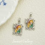 French Antique Rose Flower Universal Buckle Pendant Handmade DIY Beaded Material Bracelet Necklace Accessories - Image 11