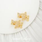 18k Real Gold Plated Zircon Butterfly Pearl Snaps Coil Connection Hatch Accessories Handmade DIY Bracelet Beaded Material - Image 8