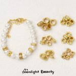 New Year's Sand Gold Inlaid Zircon Bead Shapes Spacers Scattered Beads Handmade DIY Beaded Bracelet Jewelry Accessories - Image 4