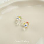 Lampwork Glass Transparent Mushroom diy Handmade Bracelet Necklace Beaded Loose Beads Jewelry Accessories Materials - Image 6