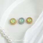 Multi-color Aquamarine Separated Beads Plated with Real Gold Beads diy Handmade Bracelet Necklace Beads Loose Beads Jewelry Material Accessories - Image 5