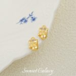 18K Christmas Series Gingerbread Man Socks with Zirconium Pendant Handmade DIY Beaded Material Earrings Accessories Bracelet Accessories - Image 21